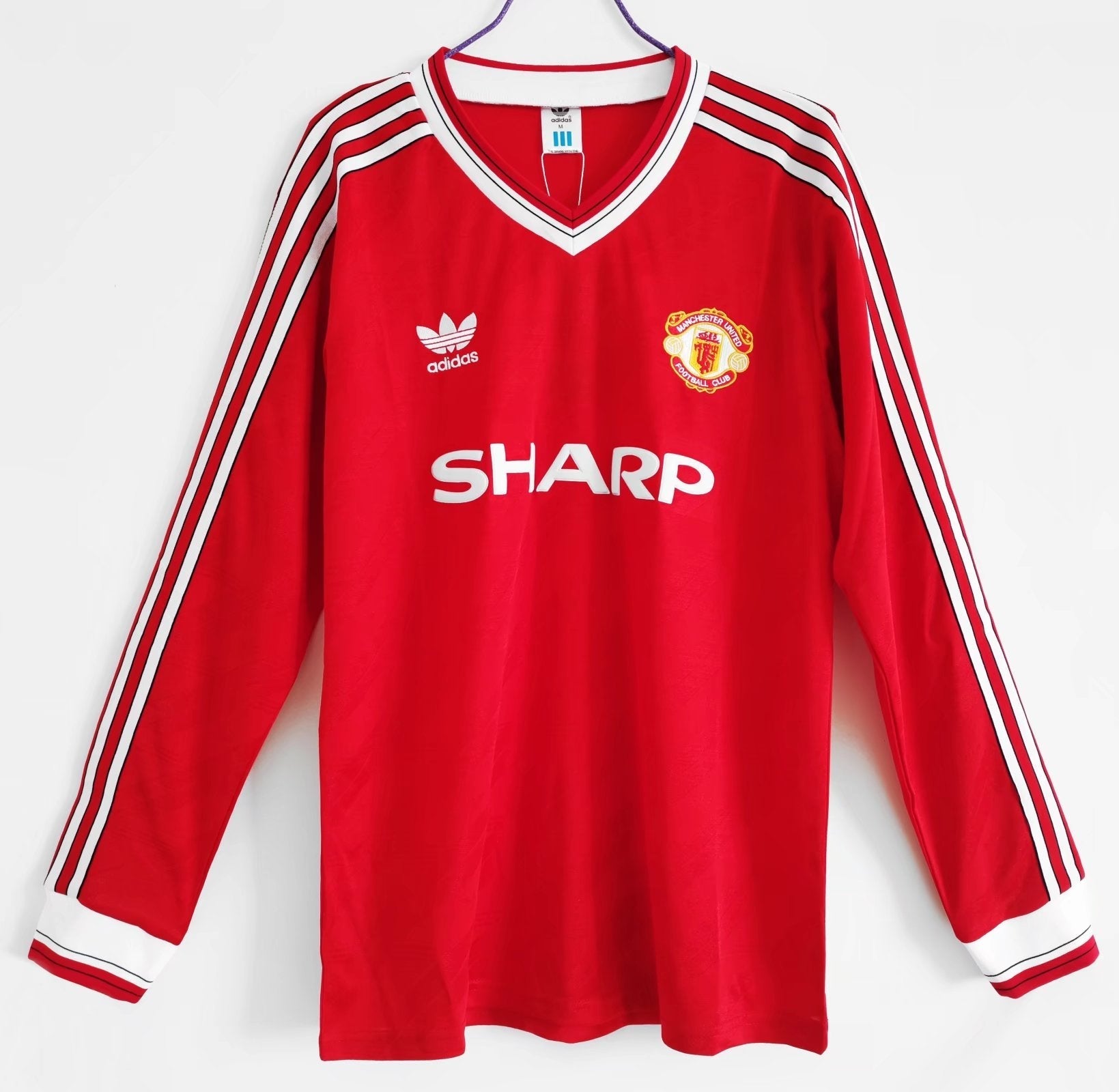 1986/88 Manchester United Long Sleeve Home Retro Kit - MODU CLUB EU